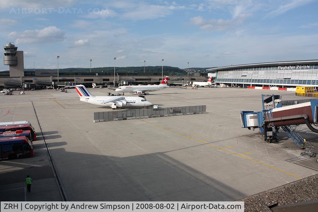 Zurich International Airport, Zurich Switzerland (ZRH) - Overview of Zurich seen from the Viewing Terrace.