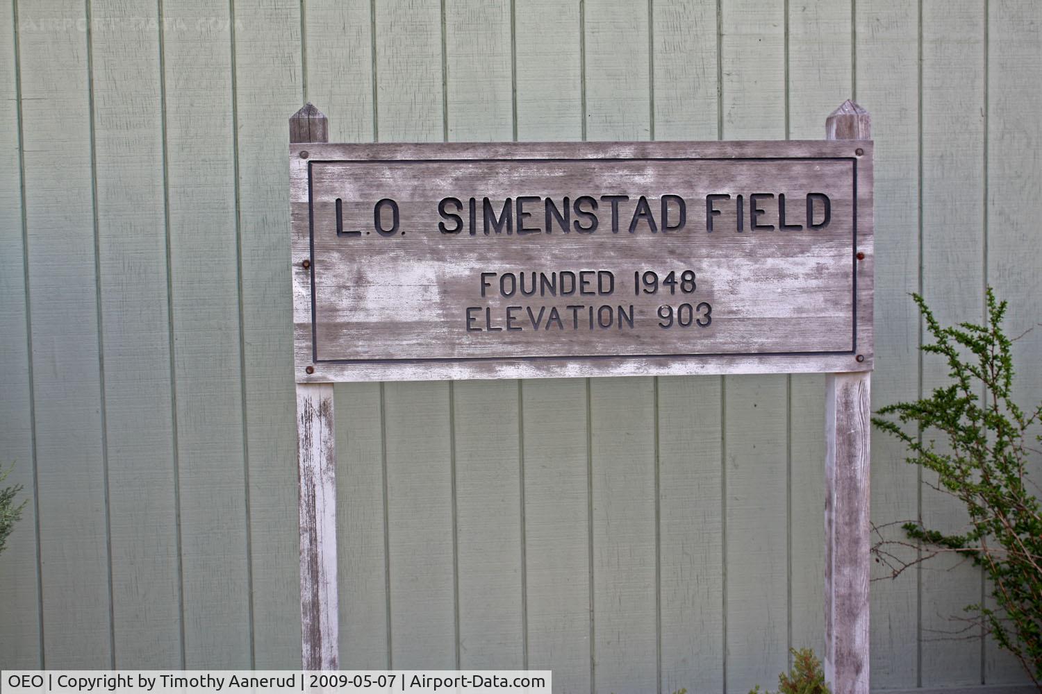 L O Simenstad Municipal Airport (OEO) - Founded in 1948