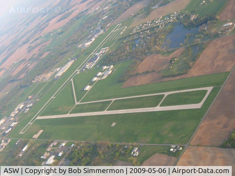 Warsaw Municipal Airport (ASW) - Looking NW from 2500'