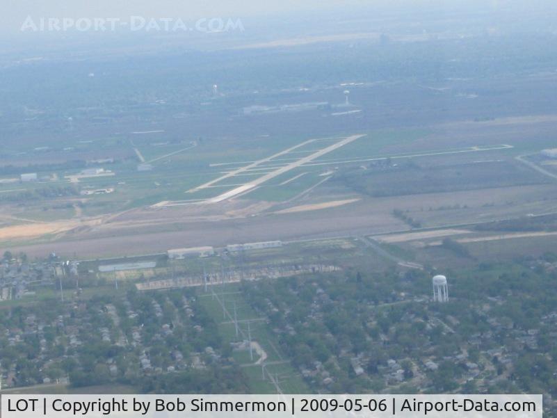Lewis University Airport (LOT) - Looking south from 3000'