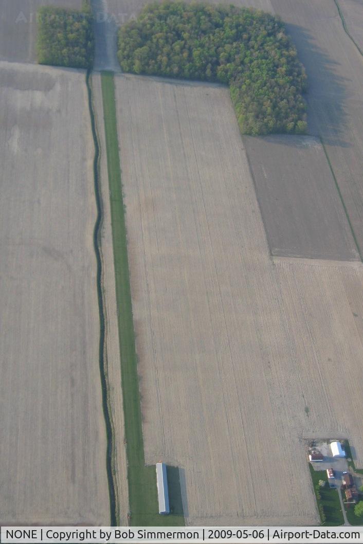 NONE Airport - Unknown N-S farm strip on Putner Rd. near Delphos, Ohio.