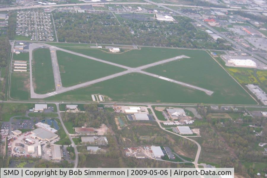 Smith Field Airport (SMD) - Looking south from 3000'