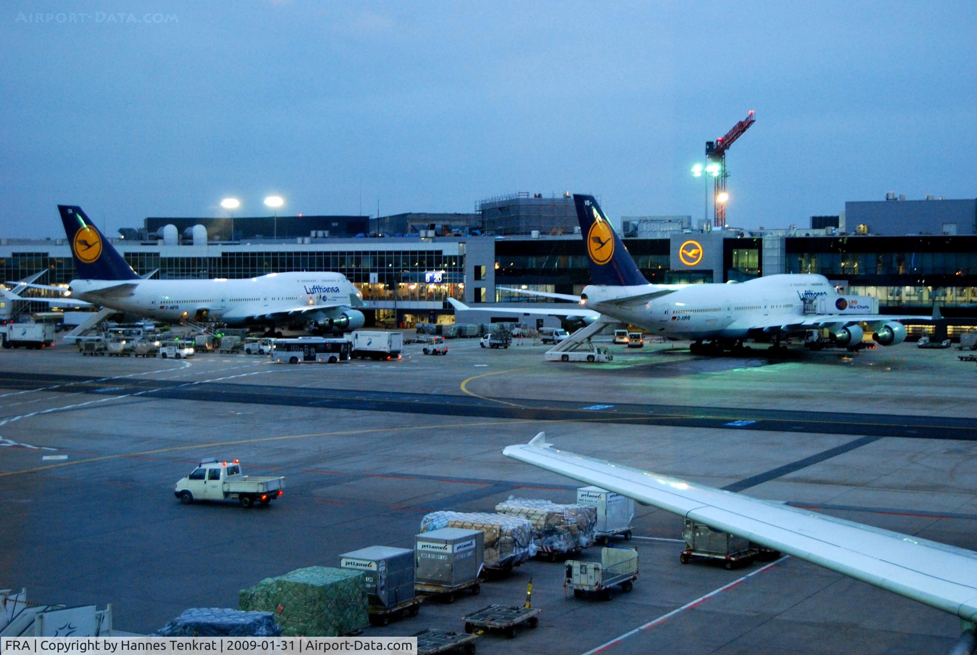 Frankfurt International Airport, Frankfurt am Main Germany (FRA) - 2 Lufthansa Boeing 747-400 (D-ABTA and D-ABVB)