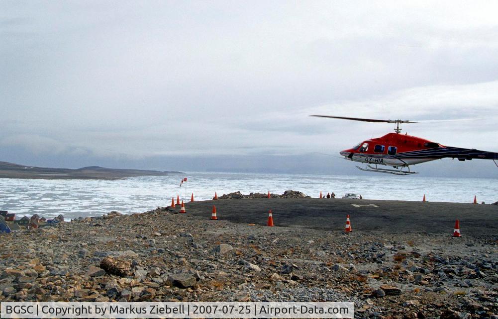 Ittoqqortoormiit Heliport (Scoresbysund Heliport) Airport, Ittoqqortoormiit (Scoresbysund) Greenland (BGSC) - Heliport of Ittoqqortoormiit