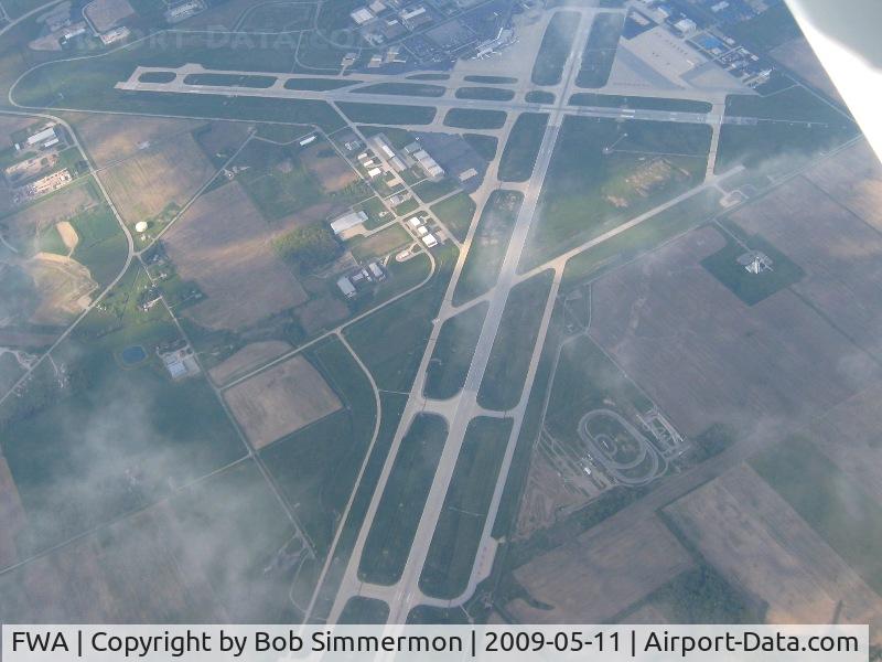 Fort Wayne International Airport (FWA) - Through the clouds from 10,000'
