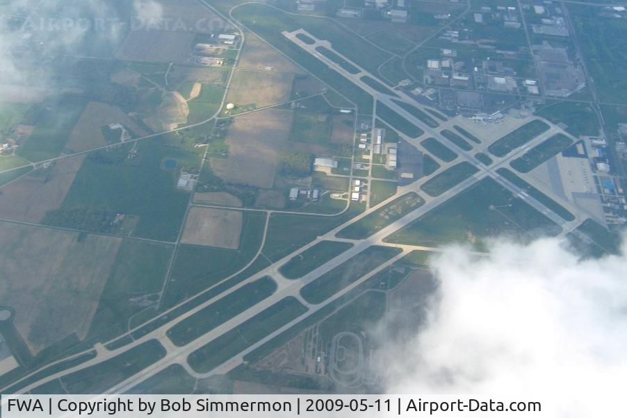 Fort Wayne International Airport (FWA) - Through the clouds from 10,000'