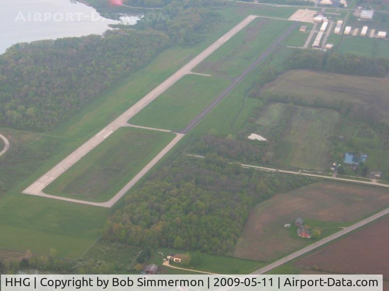 Huntington Municipal Airport (HHG) - View from the NE