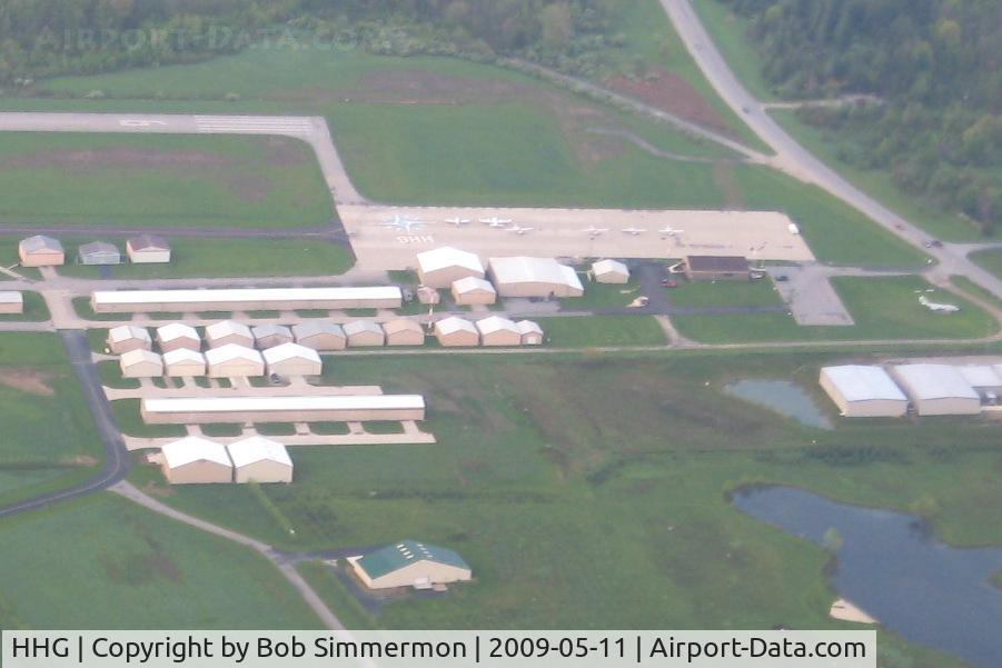 Huntington Municipal Airport (HHG) - Lots of hangers.  The airport authority is obviously doing something right!