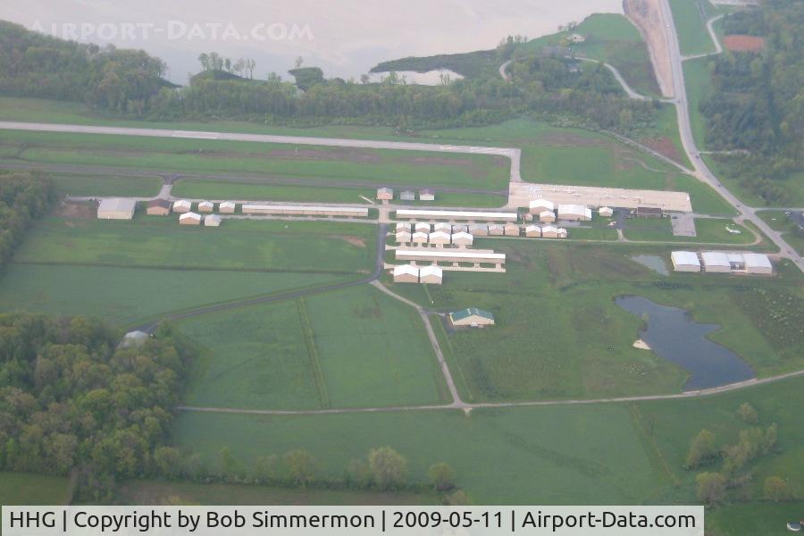 Huntington Municipal Airport (HHG) - Looking south.
