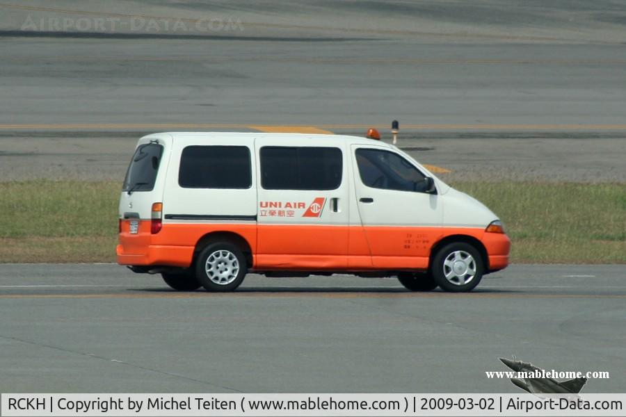 Kaohsiung International Airport, Kaohsiung City Taiwan (RCKH) - TransAsia Airways van 