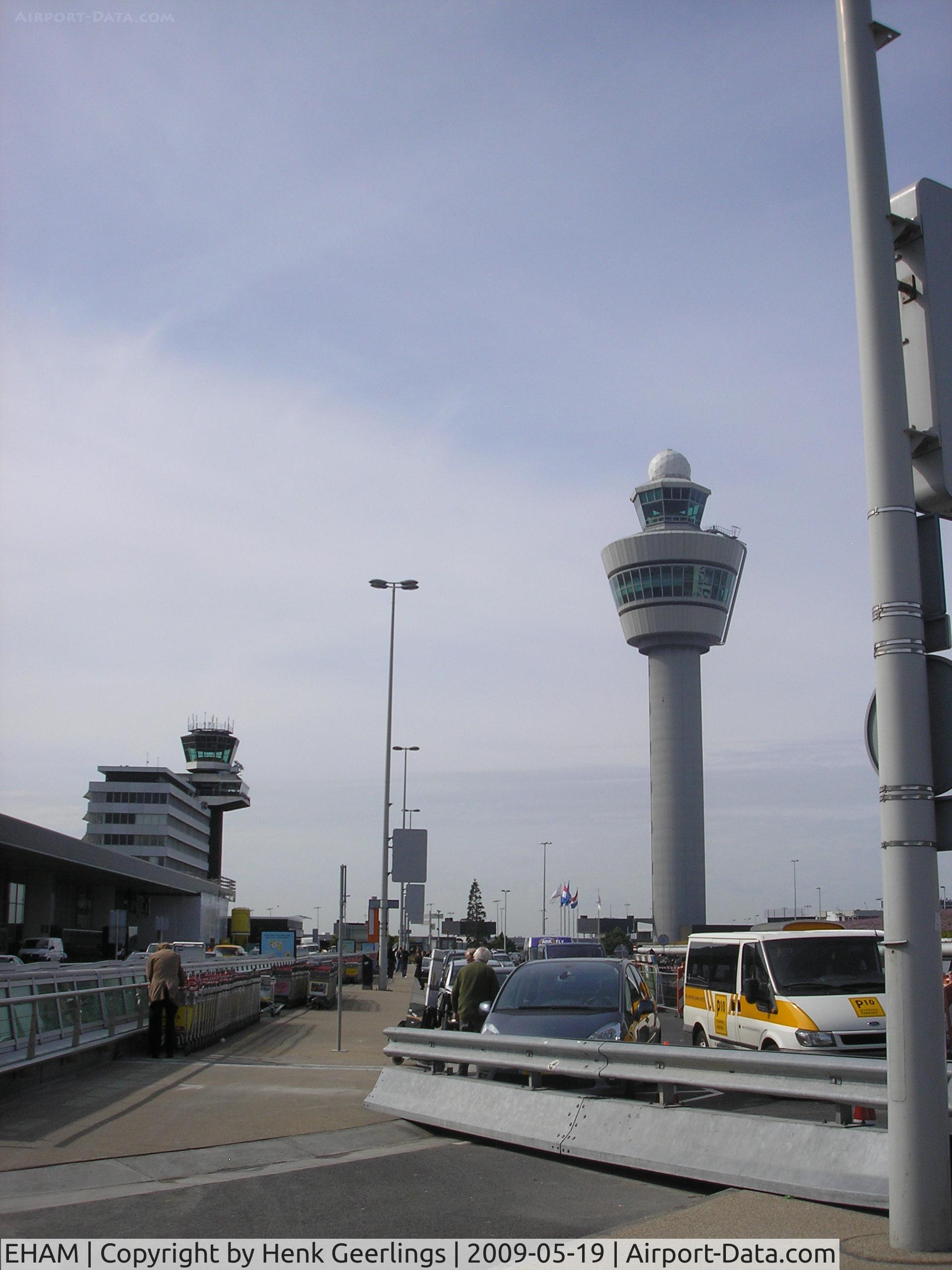 Amsterdam Schiphol Airport, Haarlemmermeer, near Amsterdam Netherlands (EHAM) - Schiphol , Old and New Control Tower