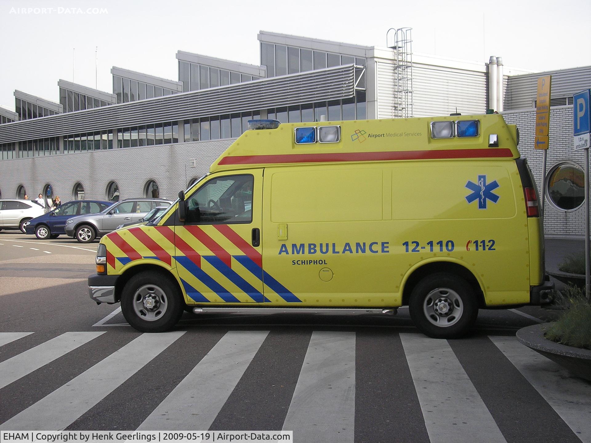 Amsterdam Schiphol Airport, Haarlemmermeer, near Amsterdam Netherlands (EHAM) - Schiphol , Ambulance