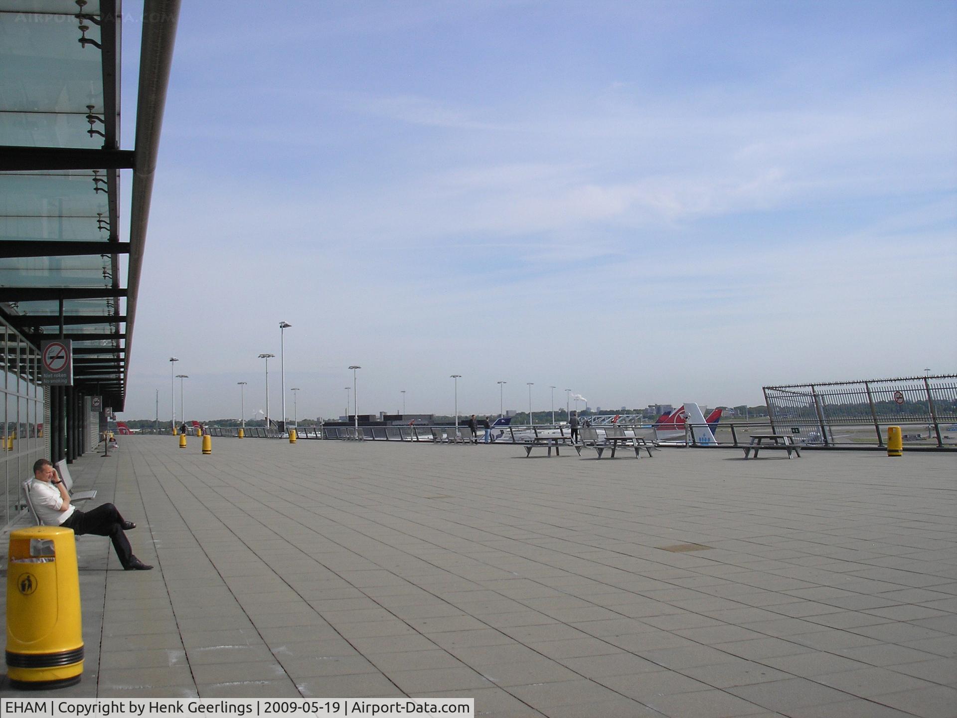 Amsterdam Schiphol Airport, Haarlemmermeer, near Amsterdam Netherlands (EHAM) - Schiphol , Panorama Terrace / Spotters Place