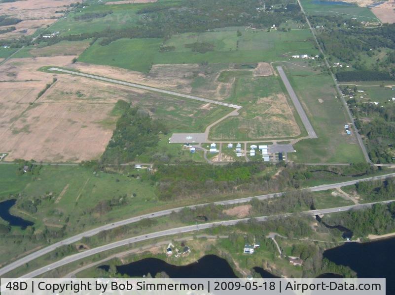 Clare Municipal Airport (48D) - View from 4500'