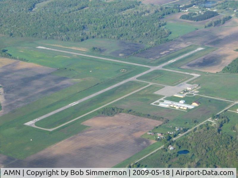 Gratiot Community Airport (AMN) - Looking SW from 4500'