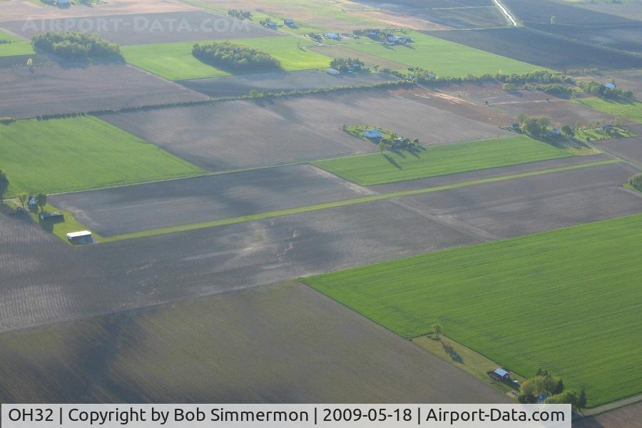 Stone Airport (OH32) - Looking NW from 2500'