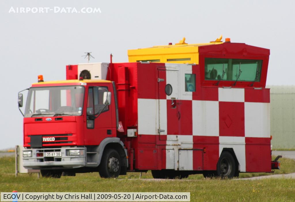 Anglesey Airport (Maes Awyr Môn) or RAF Valley, Anglesey United Kingdom (EGOV) - mobile ATC at RAF Valley