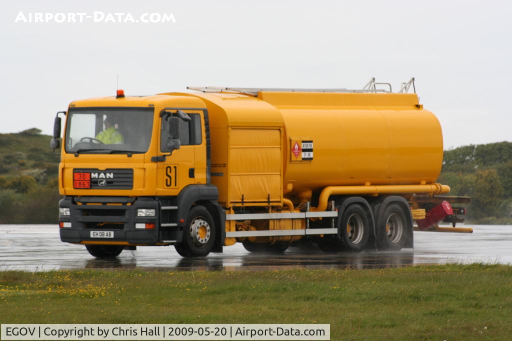 Anglesey Airport (Maes Awyr Môn) or RAF Valley, Anglesey United Kingdom (EGOV) - Tanker at RAF Valley