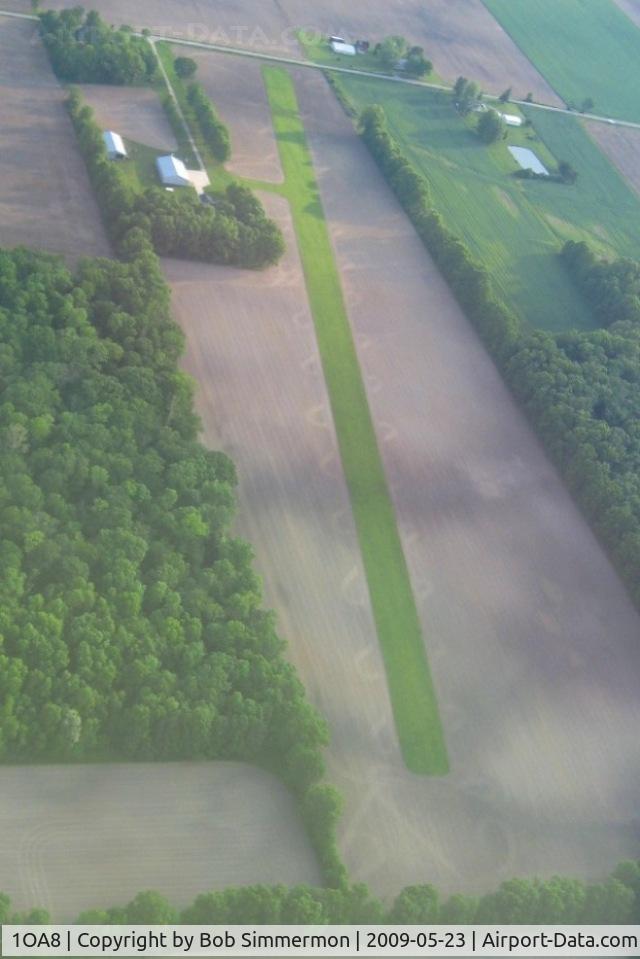 Erdy Farm Airport (1OA8) - Looking NW from 2500'
