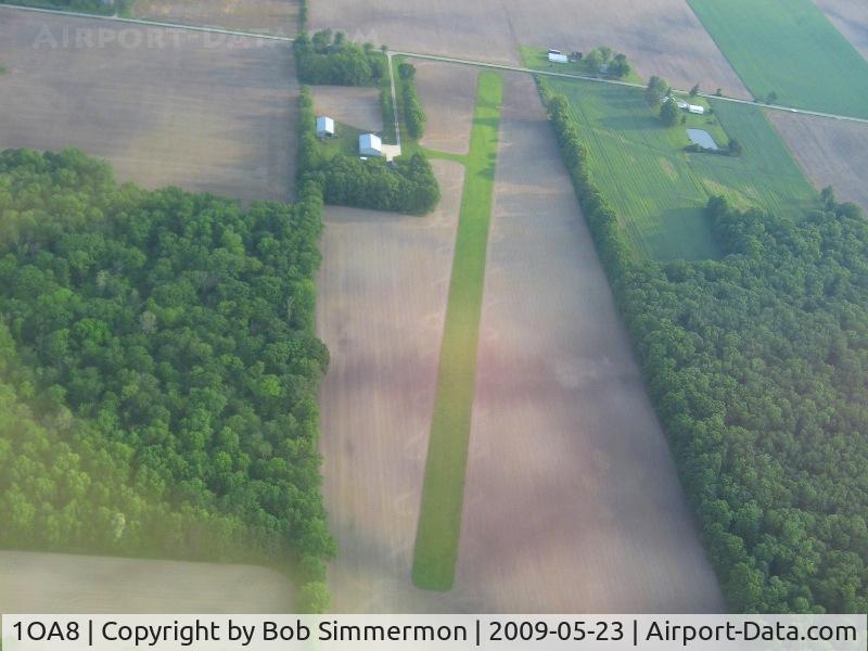 Erdy Farm Airport (1OA8) - Looking north from 2500'