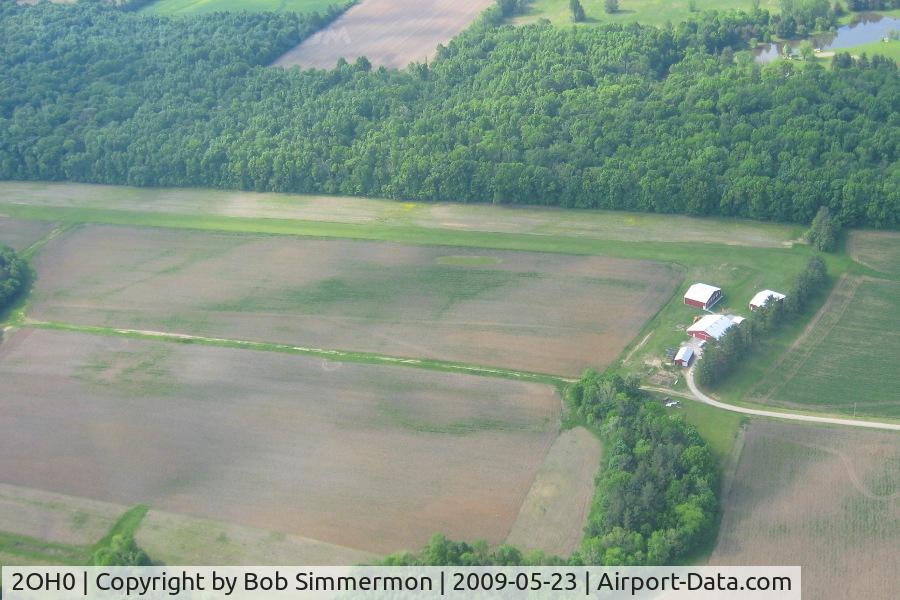 Bohannan Airport (2OH0) - Looking south from 2500'
