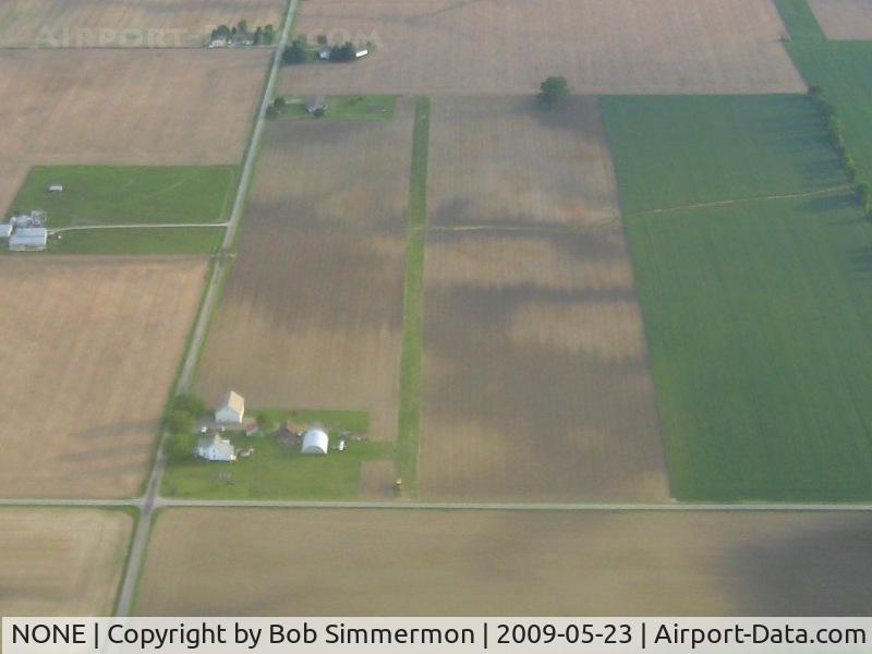 NONE Airport - Unknown N-S farm strip east of Prospect, Ohio at the corner of Smelter Rd. and Prospect-Norton Rd.