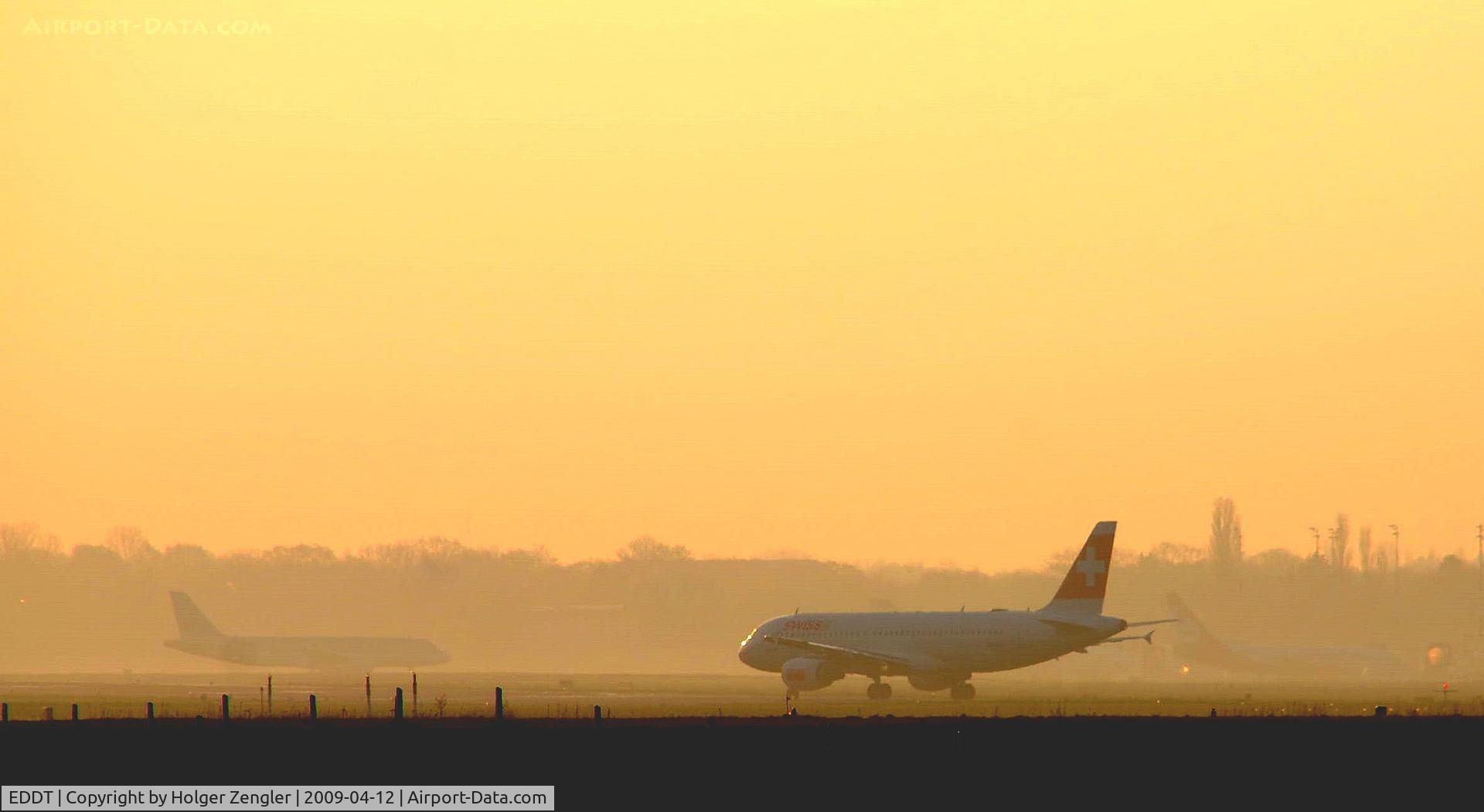 Tegel International Airport (closing in 2011), Berlin Germany (EDDT) - Take off in early morning light