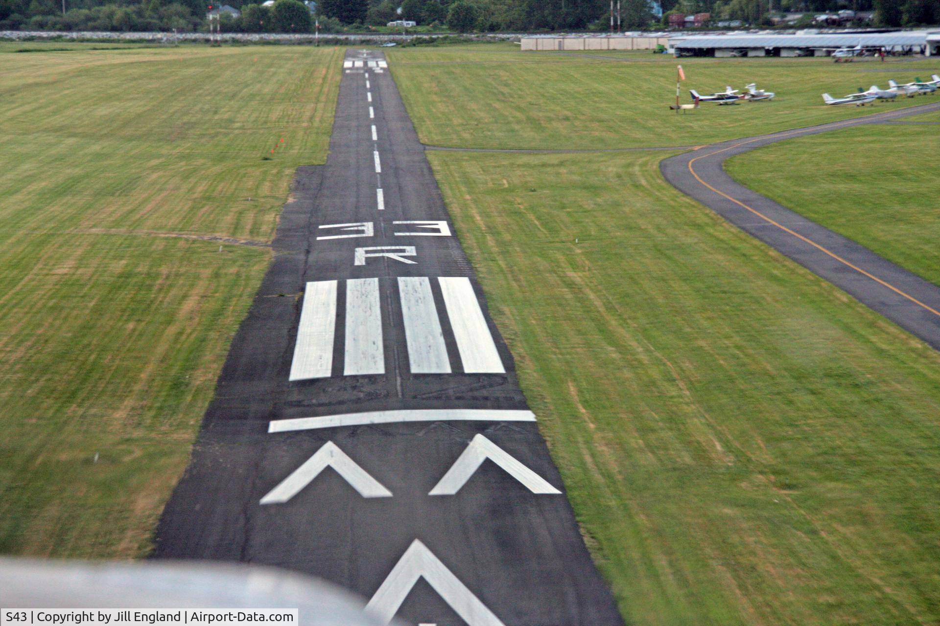 Harvey Field Airport (S43) - R33 With new runway markings