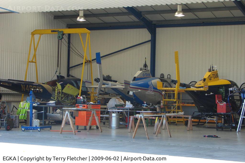 Shoreham Airport, Shoreham United Kingdom (EGKA) - Fast Helicopters Ltd have a Maintenance facility at Shoreham