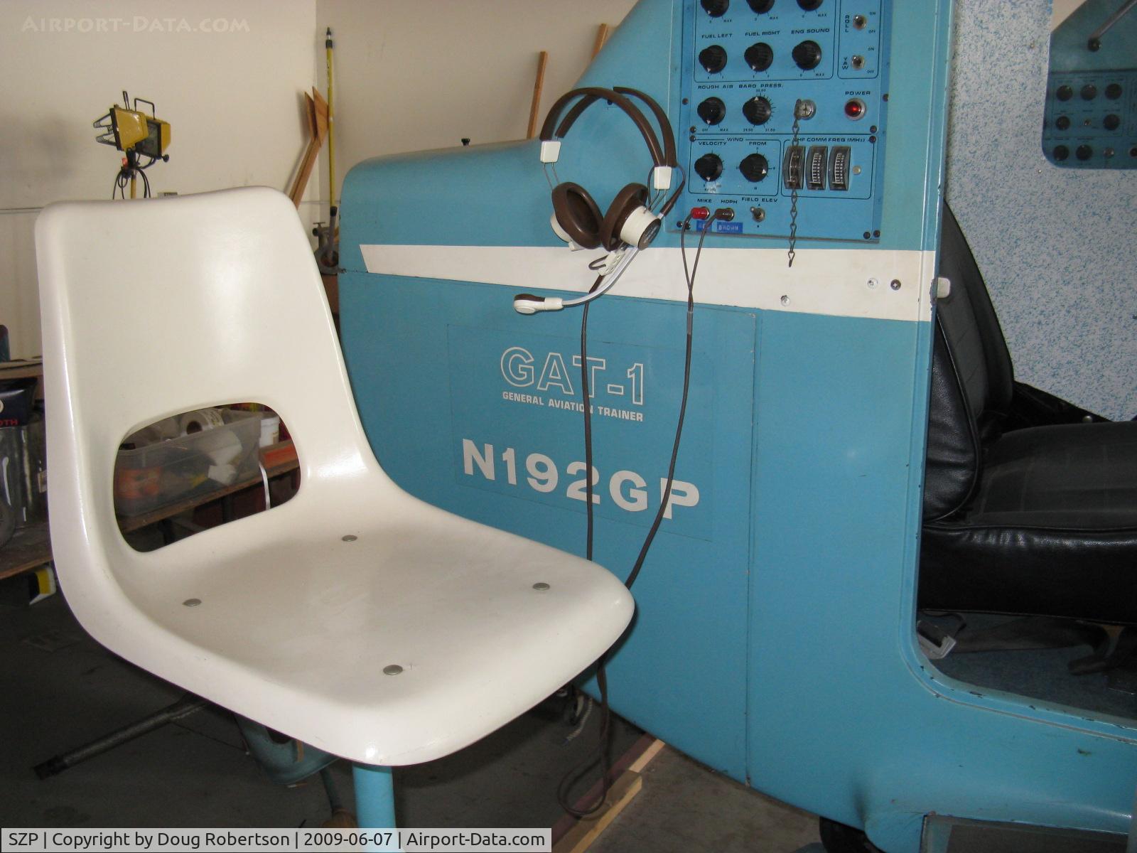 Santa Paula Airport (SZP) - Link Trainer-Instructor swivel seat-GAT-1 circa 1962