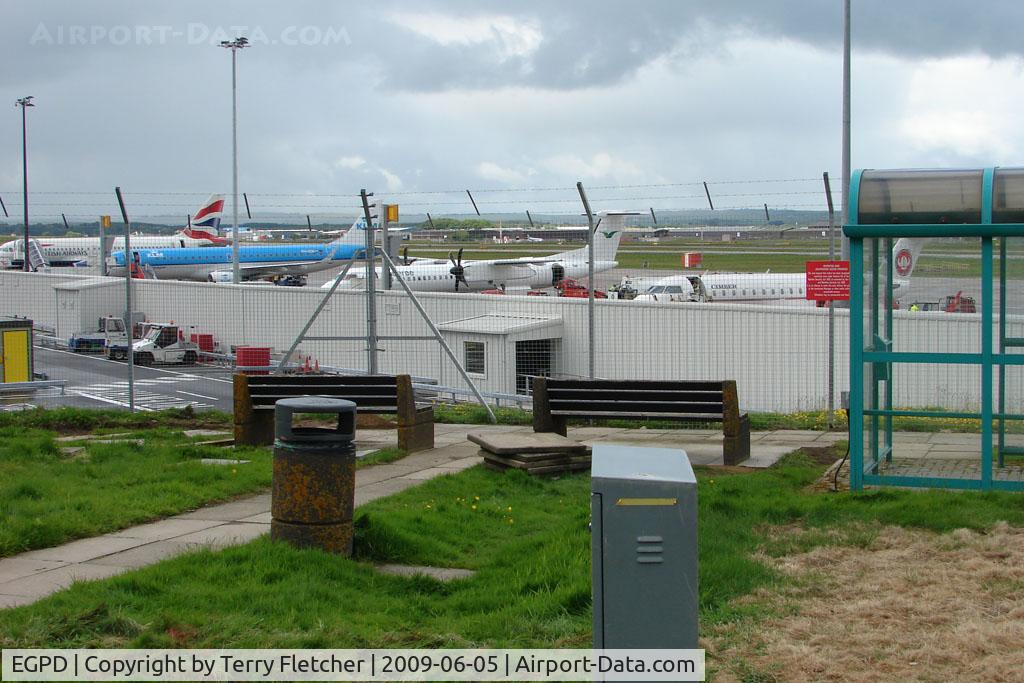Aberdeen Airport, Aberdeen, Scotland United Kingdom (EGPD) - View from the dedicated area at Aberdeen