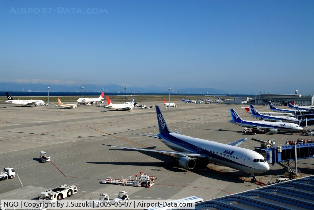 Chubu Centrair International Airport (Central Japan), Nagoya, Aichi Japan (NGO) - There are many aircrafts staying in the early morning.