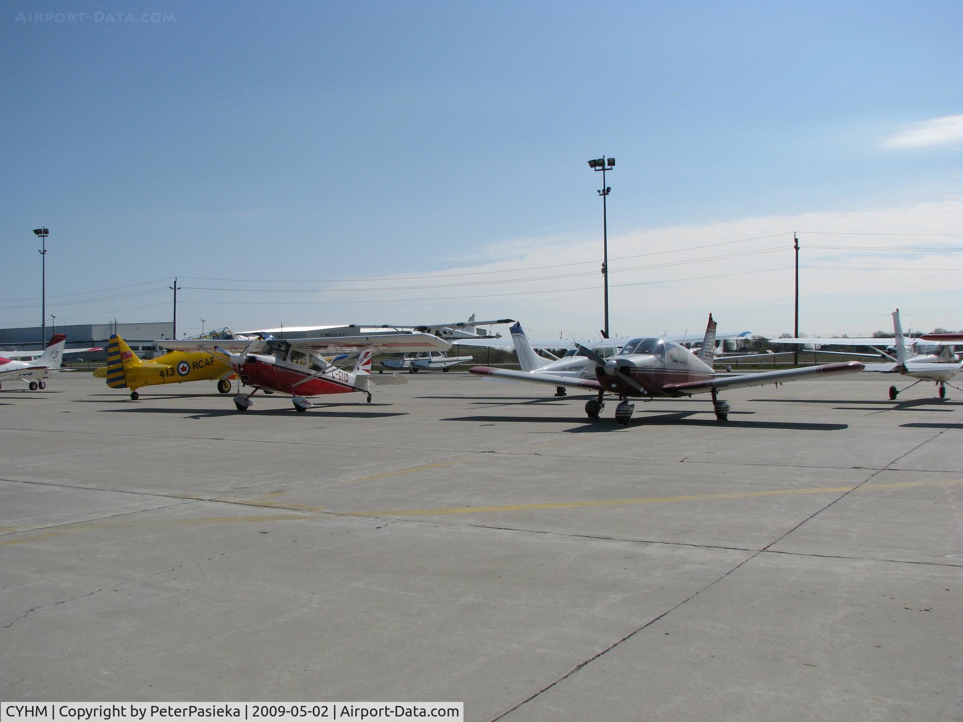 Hamilton/John C. Munro International Airport (Hamilton International, John C. Munro Hamilton International Airport), Hamilton, Ontario Canada (CYHM) - Hamilton Airport in front of the Canadian Warplane Heritage Museum