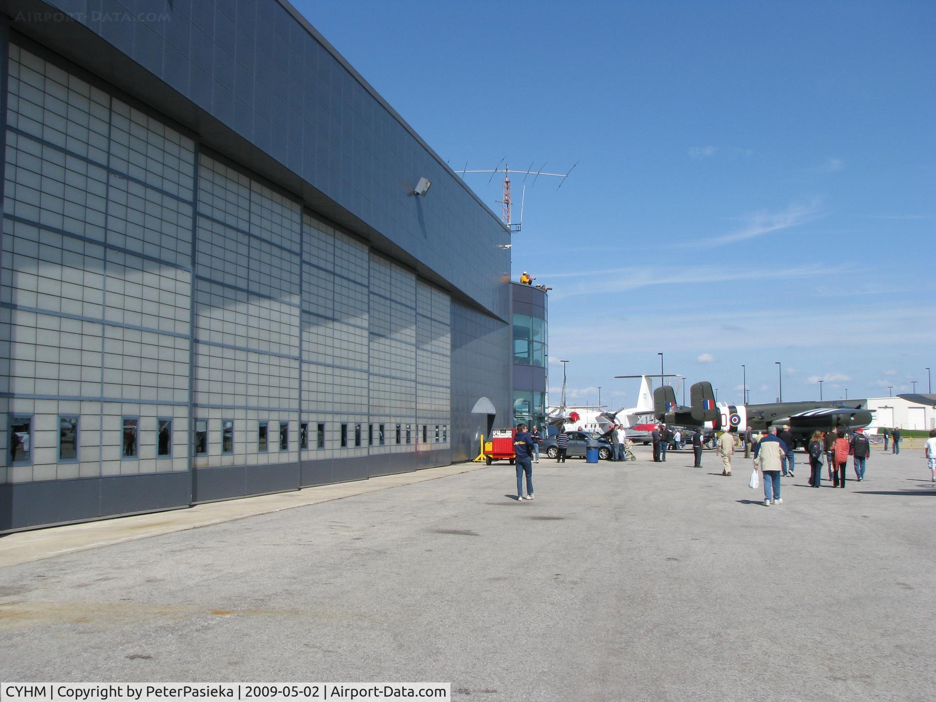 Hamilton/John C. Munro International Airport (Hamilton International, John C. Munro Hamilton International Airport), Hamilton, Ontario Canada (CYHM) - Hamilton Airport in front of the Canadian Warplane Heritage Museum