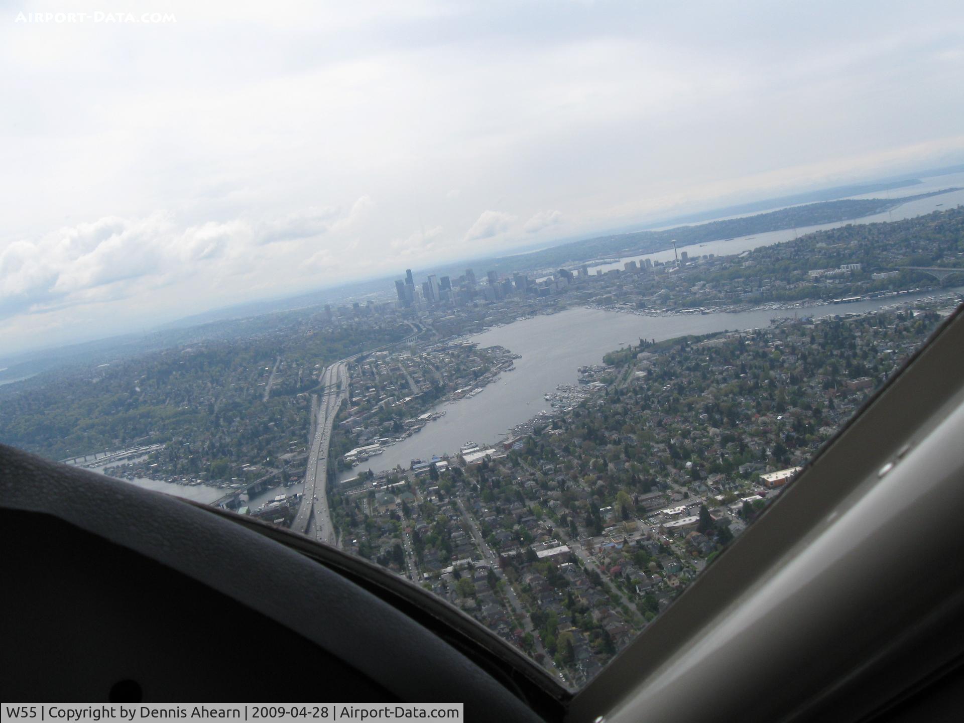 Kenmore Air Harbor Seaplane Base (W55) - On approach to Kenmore Seaplane Base, Seatt,WA from DHC-3T
