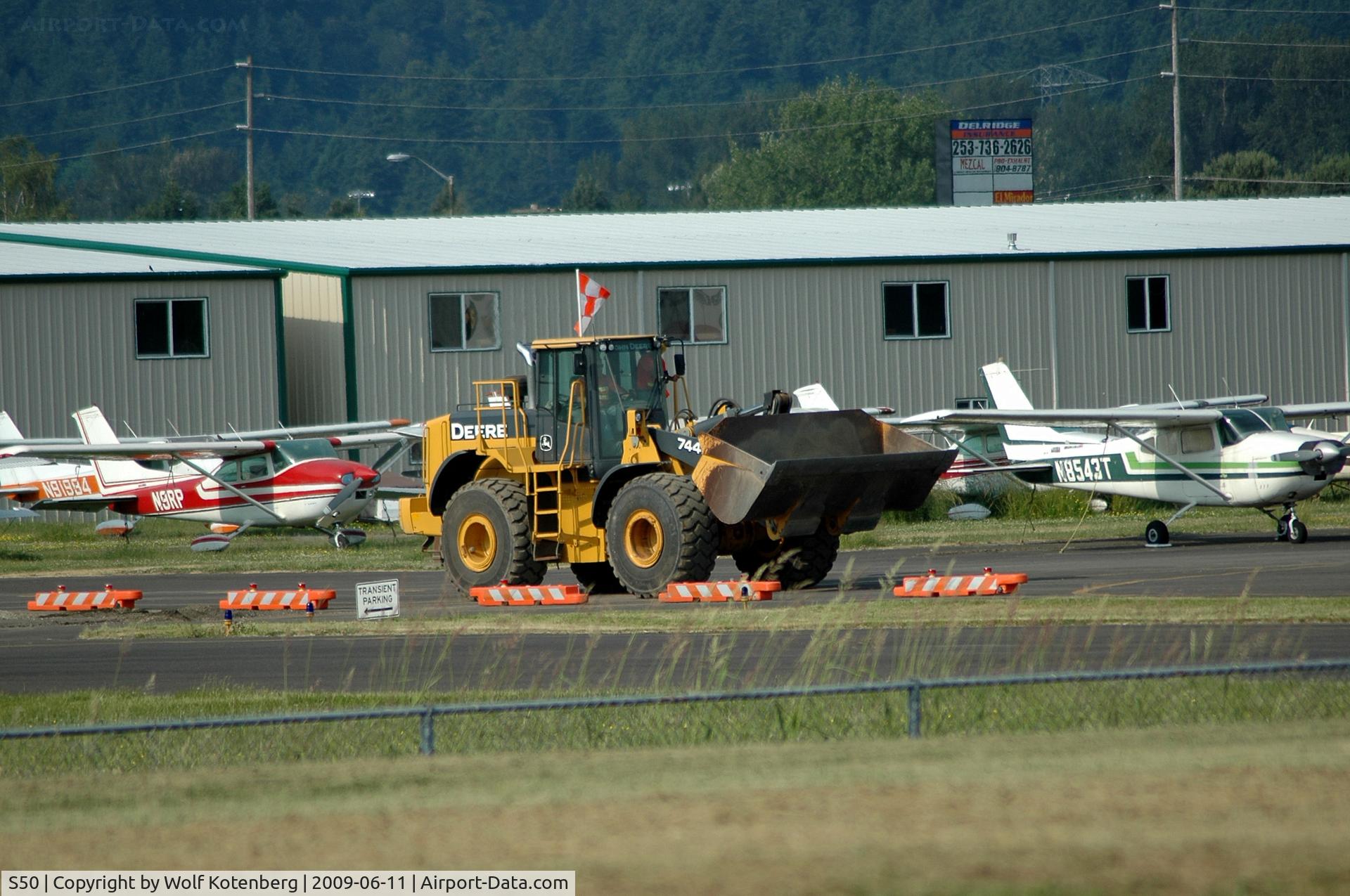 Auburn Municipal Airport (S50) - widening the taxiway