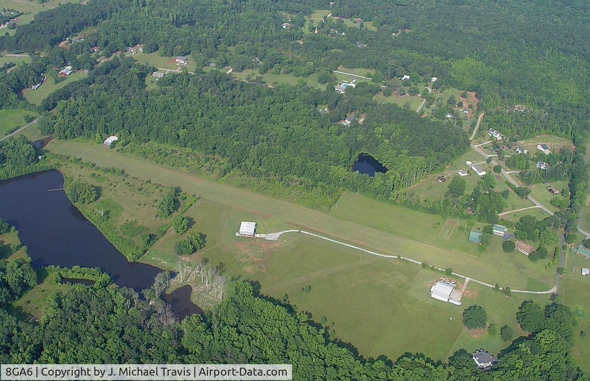 S & S Landing Strip Airport (8GA6) - Flying over S&S landing strip in N2586X at 1500 AGL.