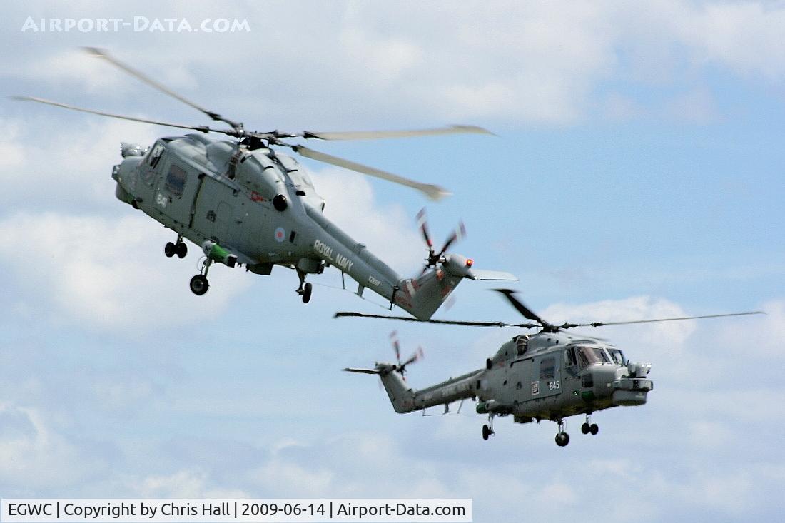 RAF Cosford Airport, Albrighton, England United Kingdom (EGWC) - Royal Navy Lynx displaying at the Cosford Air Show