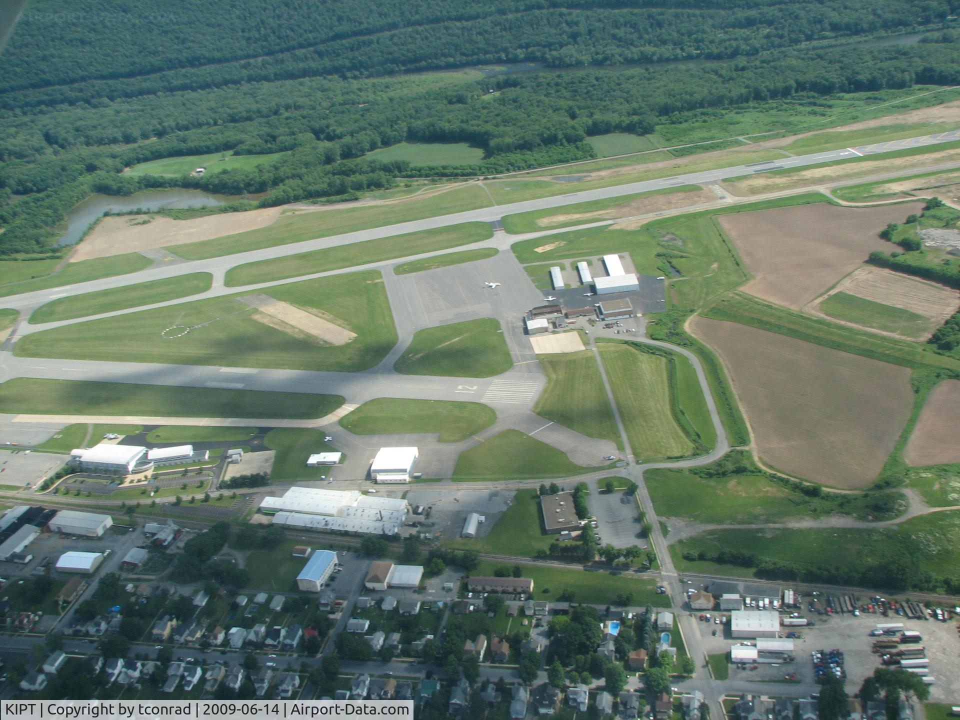 Williamsport Regional Airport (IPT) - looking down at the FBO area
