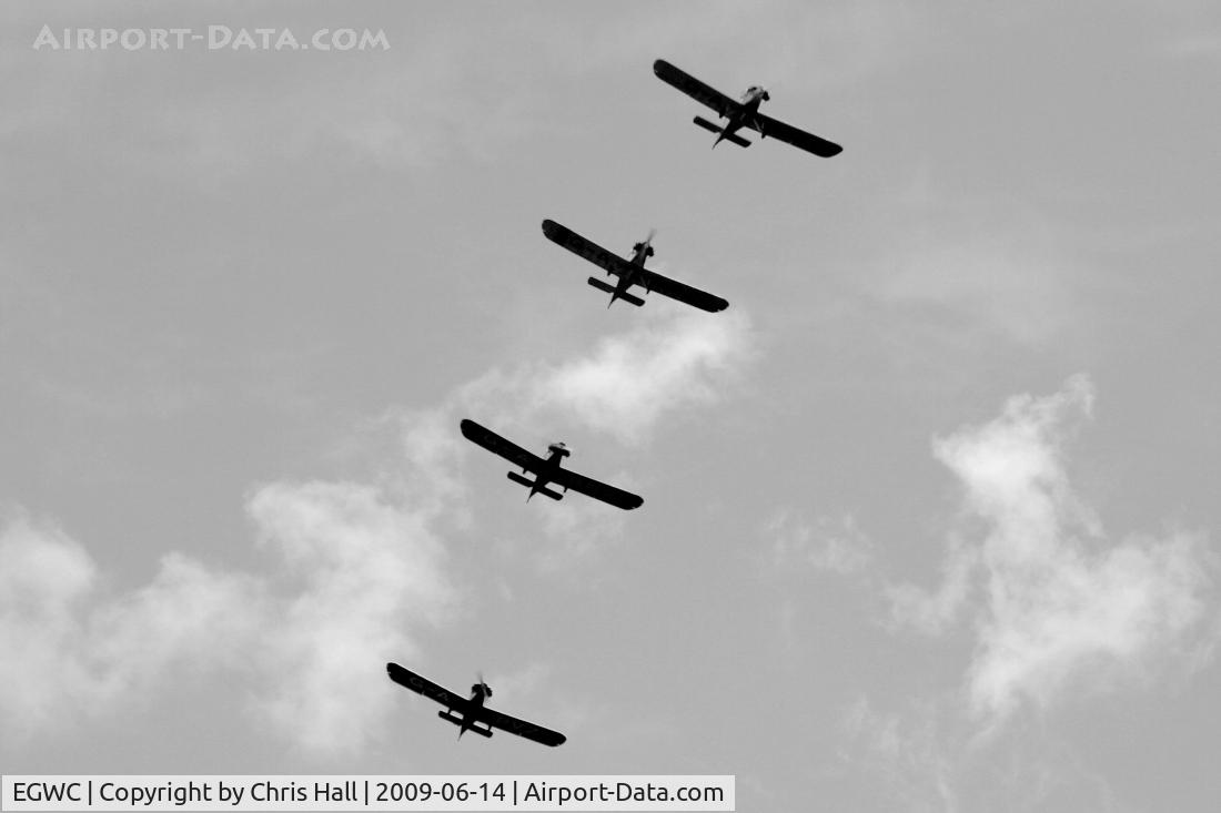 RAF Cosford Airport, Albrighton, England United Kingdom (EGWC) - Tiger Club Turbulent Display Team at the Cosford Air Show