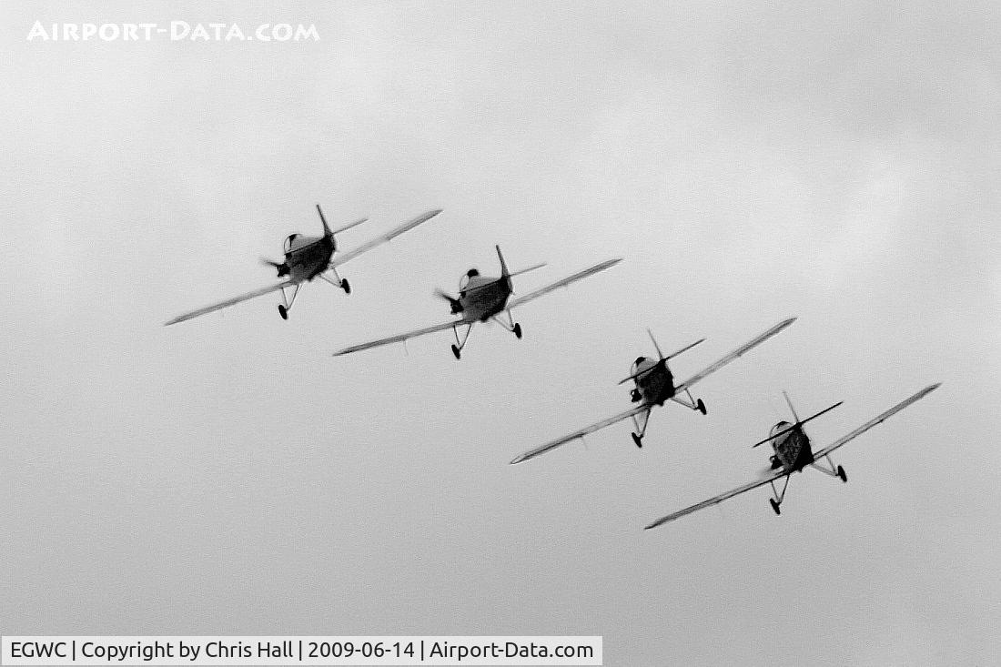 RAF Cosford Airport, Albrighton, England United Kingdom (EGWC) - Tiger Club Turbulent Display Team at the Cosford Air Show