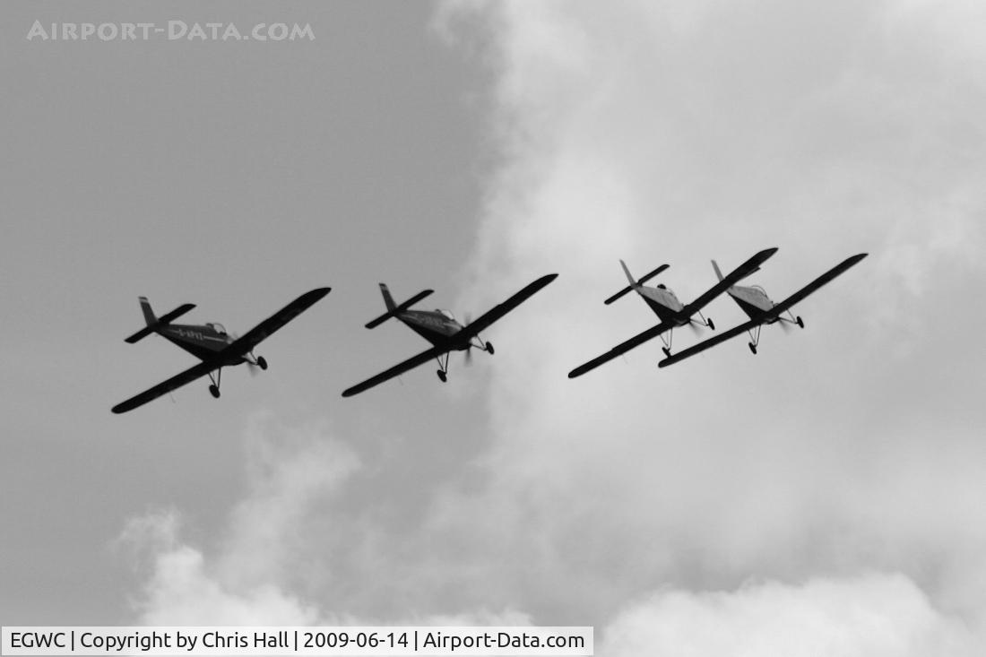 RAF Cosford Airport, Albrighton, England United Kingdom (EGWC) - Tiger Club Turbulent Display Team at the Cosford Air Show