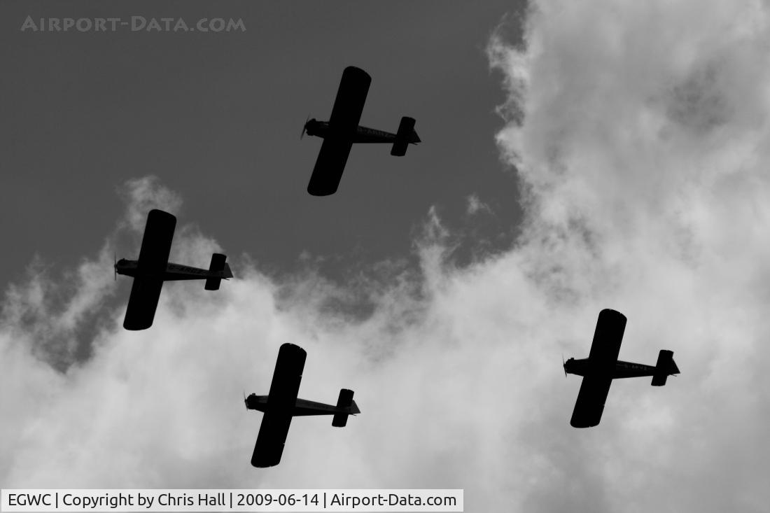 RAF Cosford Airport, Albrighton, England United Kingdom (EGWC) - Tiger Club Turbulent Display Team at the Cosford Air Show