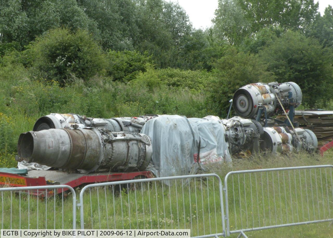 Wycombe Air Park/Booker Airport, High Wycombe, England United Kingdom (EGTB) - DERELICT JET ENGINES WYCOMBE AIR PARK