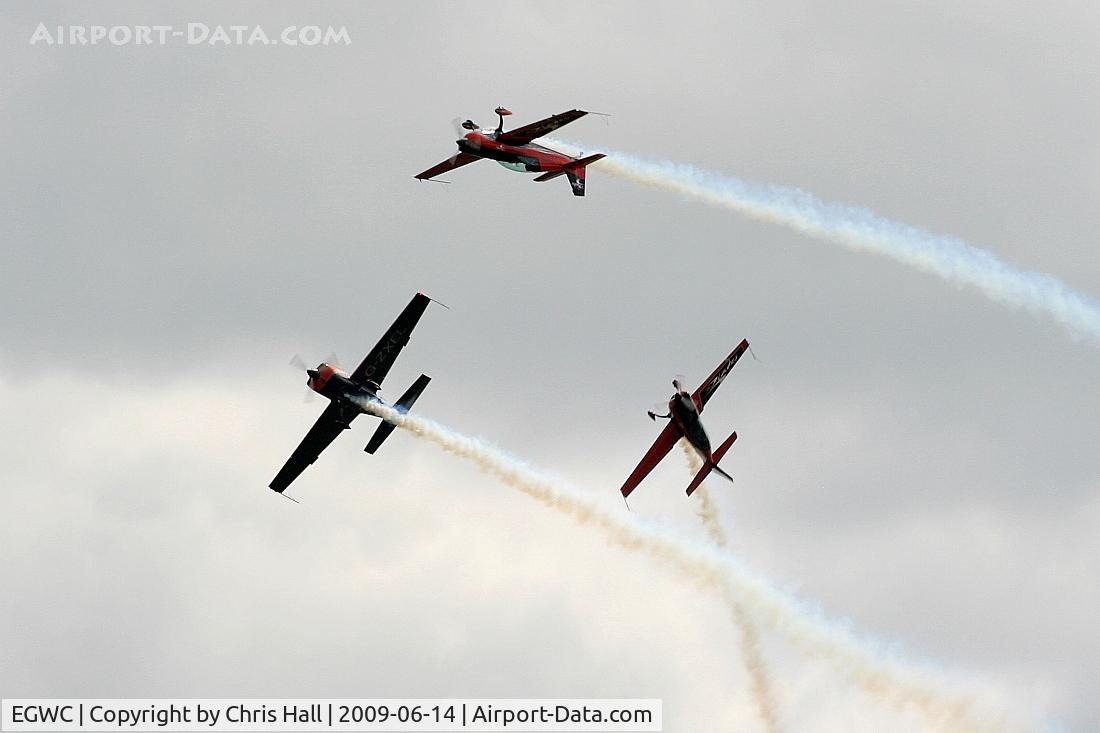RAF Cosford Airport, Albrighton, England United Kingdom (EGWC) - The Blades aerobatic team at the Cosford Air Show