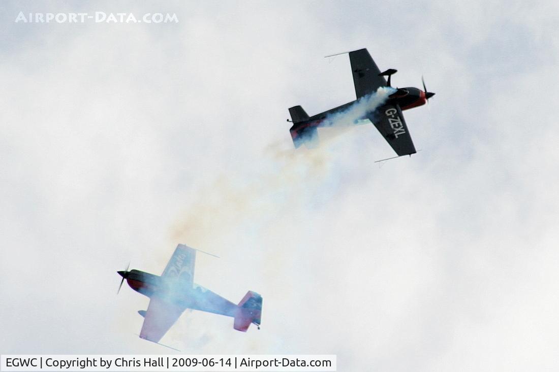 RAF Cosford Airport, Albrighton, England United Kingdom (EGWC) - The Blades aerobatic team at the Cosford Air Show