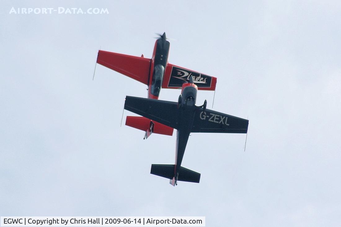 RAF Cosford Airport, Albrighton, England United Kingdom (EGWC) - The Blades aerobatic team at the Cosford Air Show