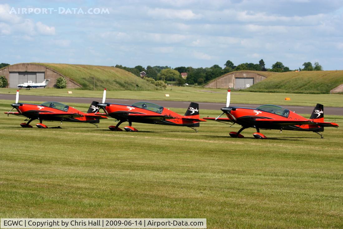 RAF Cosford Airport, Albrighton, England United Kingdom (EGWC) - The Blades aerobatic team at the Cosford Air Show