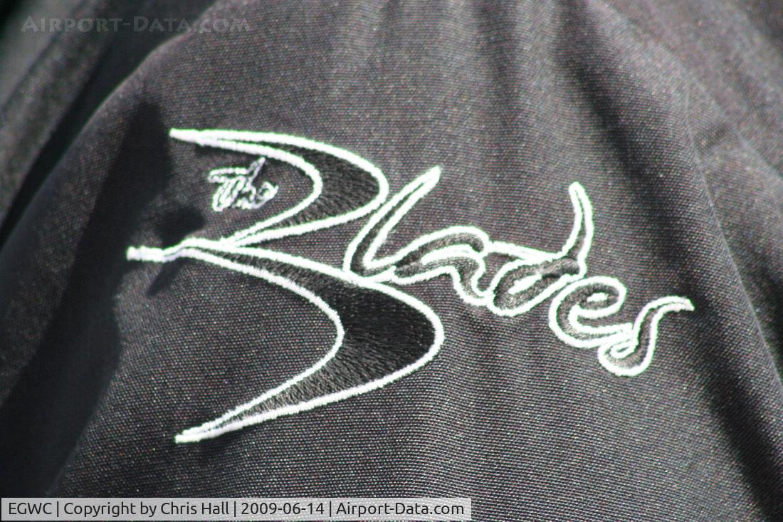 RAF Cosford Airport, Albrighton, England United Kingdom (EGWC) - The Blades aerobatic team at the Cosford Air Show