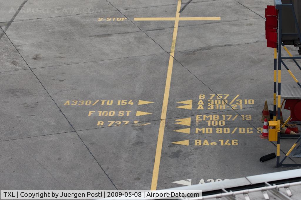Tegel International Airport (closing in 2011), Berlin Germany (TXL) - stop for each type of plane